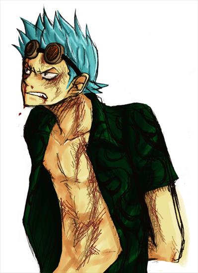 Tapety - 13250 - blood blue_hair franky goggles one_piece young2.jpg