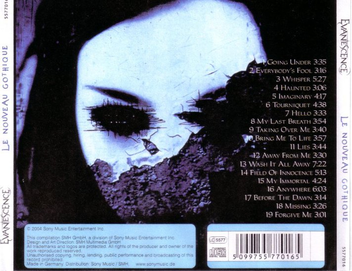 Evanescence - Le Nouveau Gothique - Back.jpg