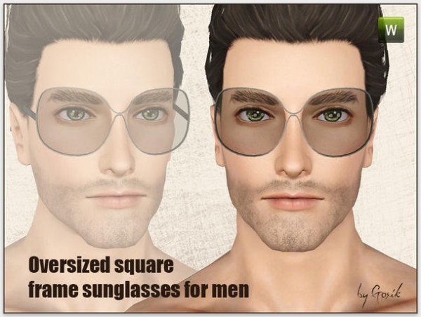 Okulary - Oversized square-frame sunglasses for men.jpg