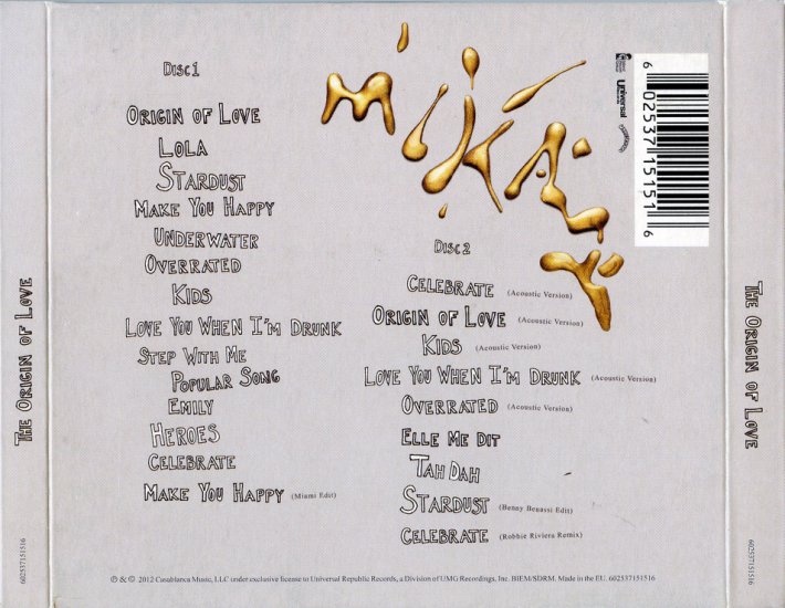 Mika - The Origin Of Love - 2CD 2012 - Mika - The Origin Of Love - 2CD 2012 back.jpg