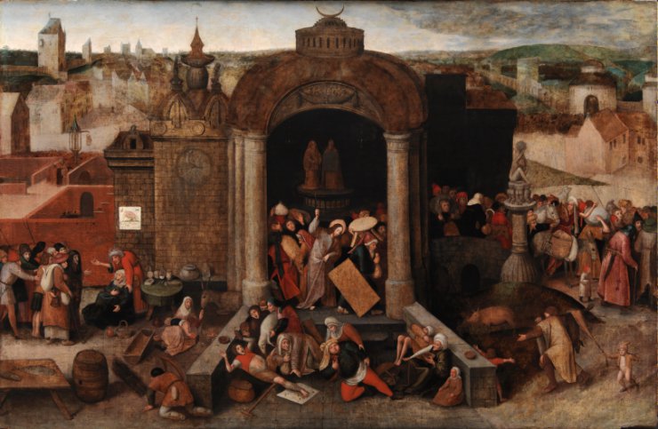 Statens Museum for Kunst - Ubekendt kunstner 1526-1530 - 1569 - Christ Driving the Traders from the Temple, 1569.jpeg