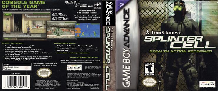  Covers Game Boy Advance - Splinter Cell Game Boy Advance gba - Cover.jpg