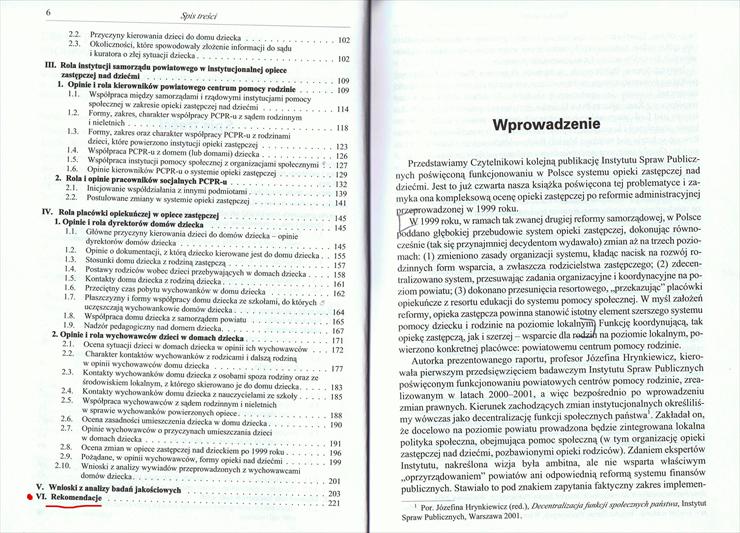 Hrynkiewicz - Odrzuceni. Analiza procesu umieszania dzieci w placówkach opieki - spis treści2-7.jpg
