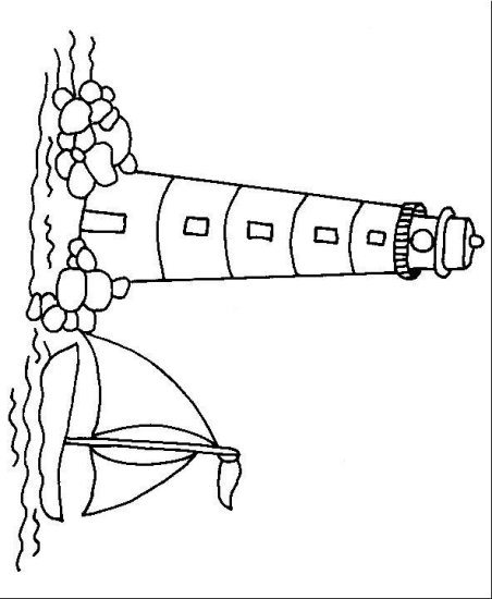 kolorowanki - Środki lokomocji - leuchtturm006.jpg