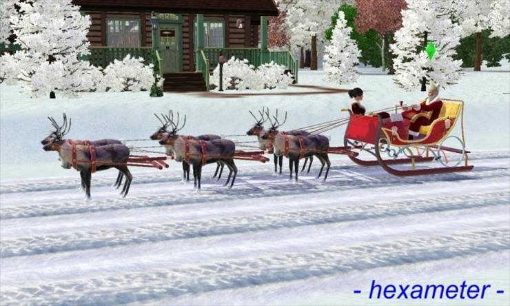 Dekoracje - Santas Sleigh for Sims3.JPG