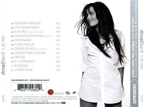 Amel Bent - A 20 Ans 2007 - Amel Bent - A 20 Ans 2007 Back.jpg