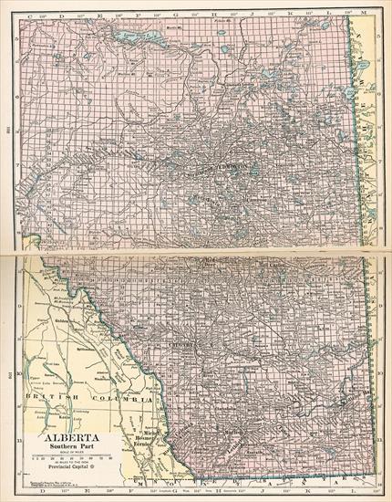 Stare mapy z różnych cześci świata - XIX i XX wiek - alberta 1921.jpg
