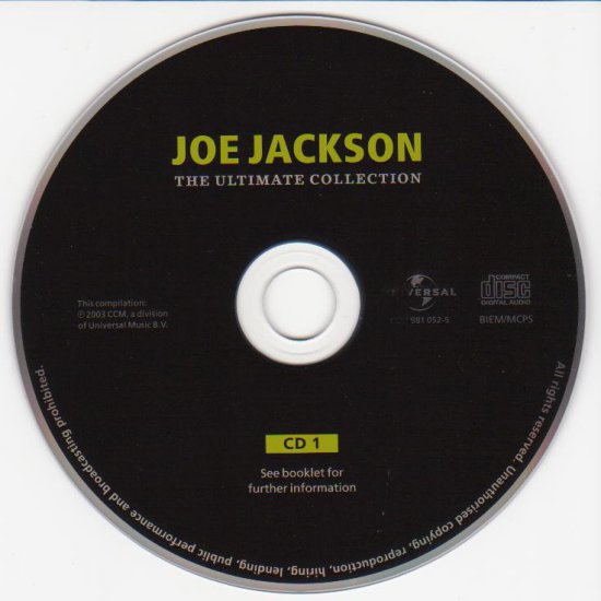 Joe Jackson - The Ultimate Collection - Joe Jackson - The Ultimate Collection CD1.jpg