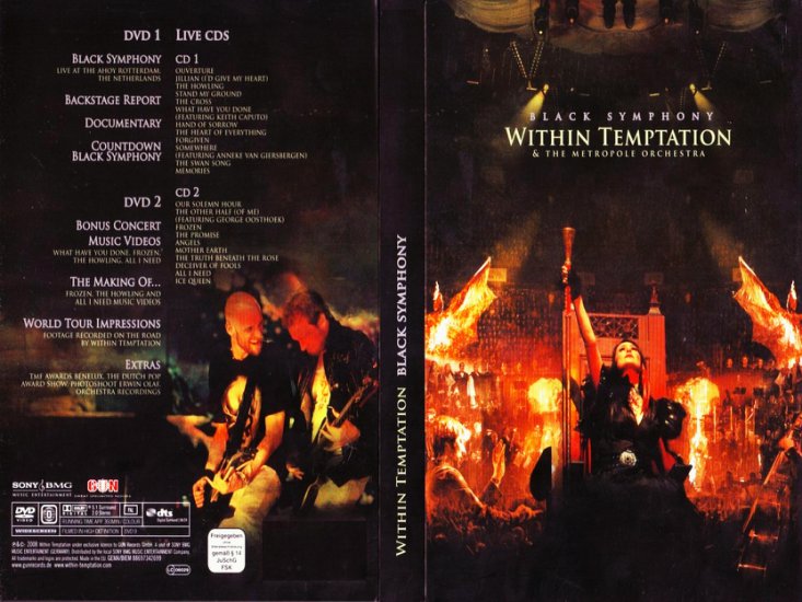 Within Temptation - 2008 Black Symphony Disc-1 Concert F... - Within Temptation - 2008 Blac...DVD-1 Black Symphony -Frontal.jpg